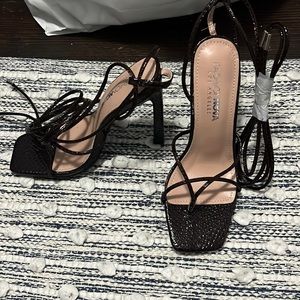 Lace up warrior heels
